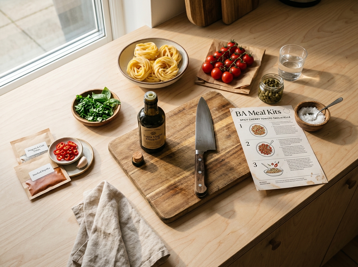 Färska ekologiska grönsaker och örter för vegetarisk matlagning på en köksbänk